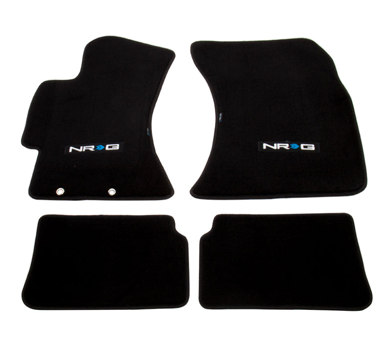 NRG Floor Mats - 2009-2011 Subaru Impreza WRX/STi (NRG Logo) - 4pc. NRG Floor Mats Carpeted  AXOPROS