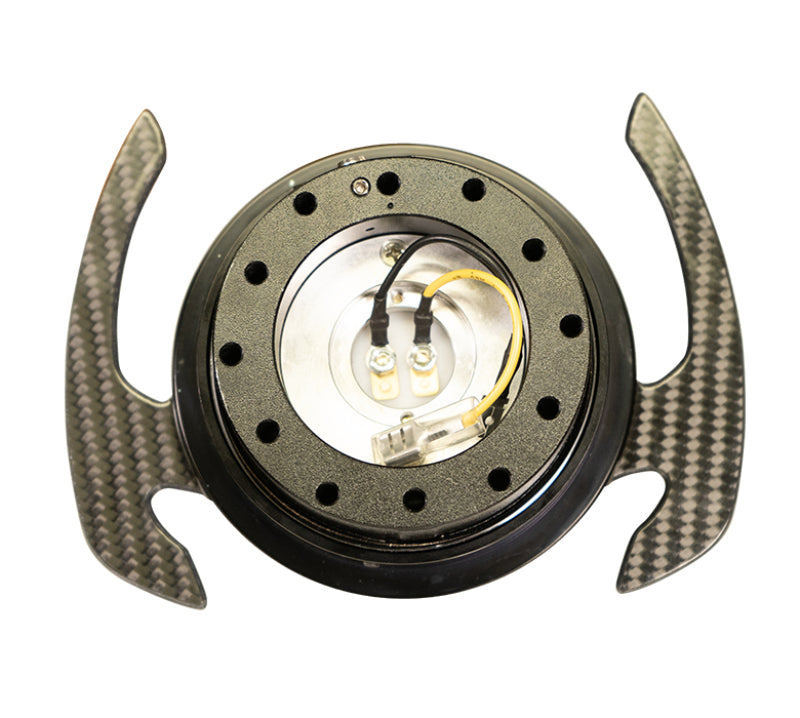 NRG Quick Release Kit Gen 4.0 - Black Body / Black Ring w/ CF Handles NRG Quick Release Adapters AXOPROS