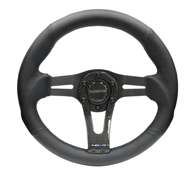 NRG Reinforced Steering Wheel (320mm) w/Carbon Center Spoke NRG Steering Wheels AXOPROS