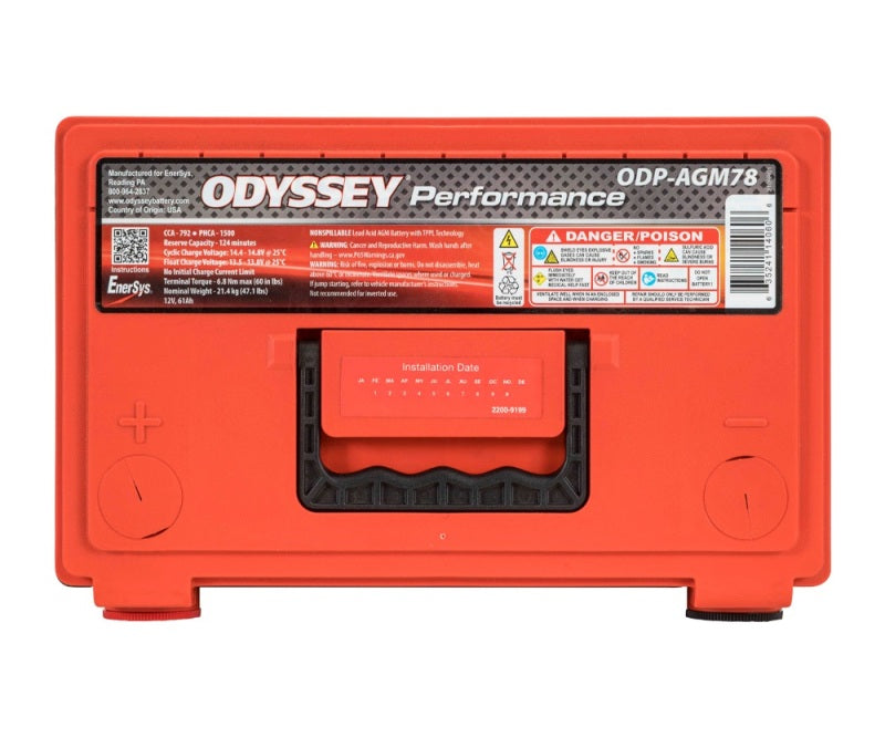 Odyssey Battery Auto/Truck Performance AGM Battery (78-790) Odyssey Battery Batteries AXOPROS