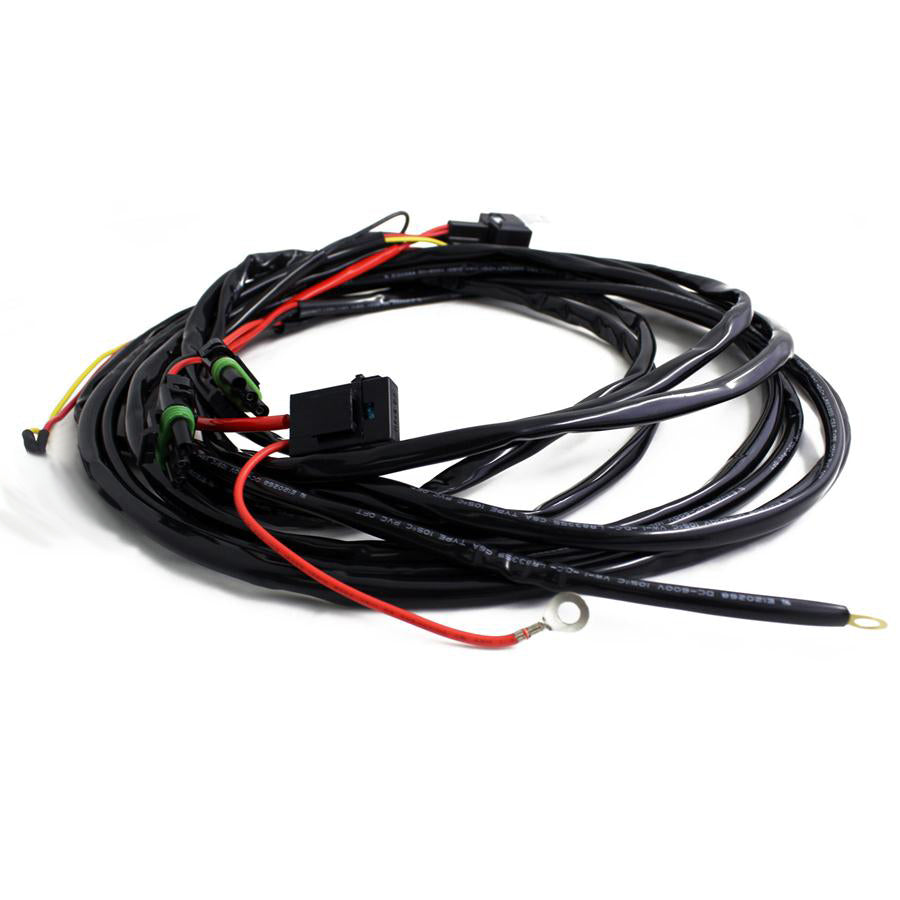 OnX6/S8/XL 3-Pin Hi-Beam 2-Light Max (150 Watts) Wiring Harness Baja Designs Auxiliary Light Wiring  AXOPROS