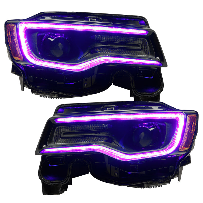 Oracle 1421 Jeep Grand Cherokee Dynamic Headlight DRL Upgrade Kit ColorSHIFT Dynamic SEE WARRANTY ORACLE Lighting Headlights AXOPROS