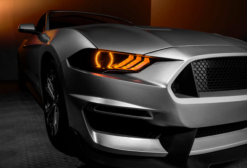 Oracle 18-21 Ford Mustang Dynamic DRL w/ Halo Kit & Sequential Turn Signal - ColorSHIFT SEE WARRANTY ORACLE Lighting Headlights AXOPROS
