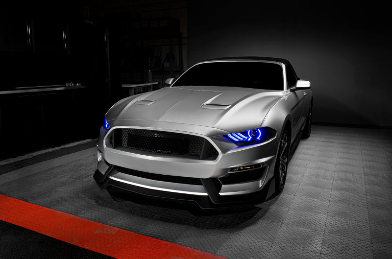 Oracle 18-21 Ford Mustang Dynamic DRL w/ Halo Kit & Sequential Turn Signal - ColorSHIFT SEE WARRANTY ORACLE Lighting Headlights AXOPROS