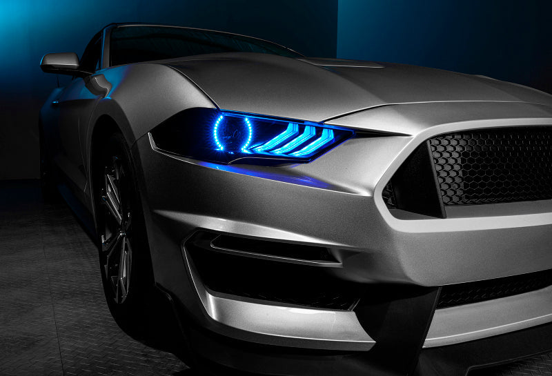 Oracle 18-21 Ford Mustang Dynamic DRL w/ Halo Kit & Sequential Turn Signal - ColorSHIFT SEE WARRANTY ORACLE Lighting Headlights AXOPROS