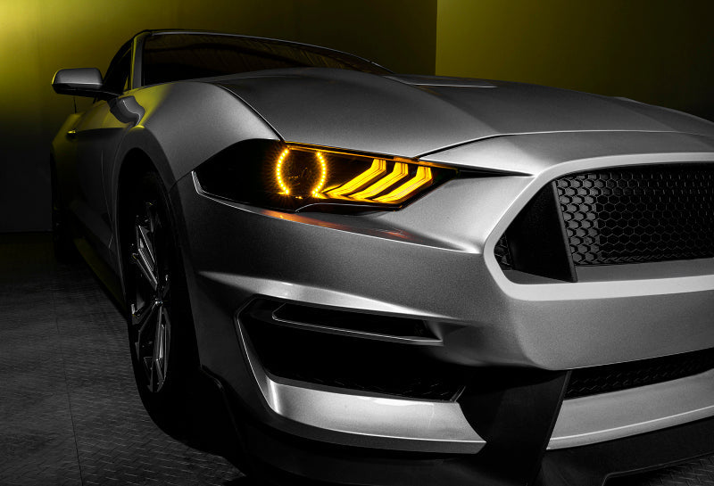 Oracle 18-21 Ford Mustang Dynamic DRL w/ Halo Kit & Sequential Turn Signal - ColorSHIFT SEE WARRANTY ORACLE Lighting Headlights AXOPROS