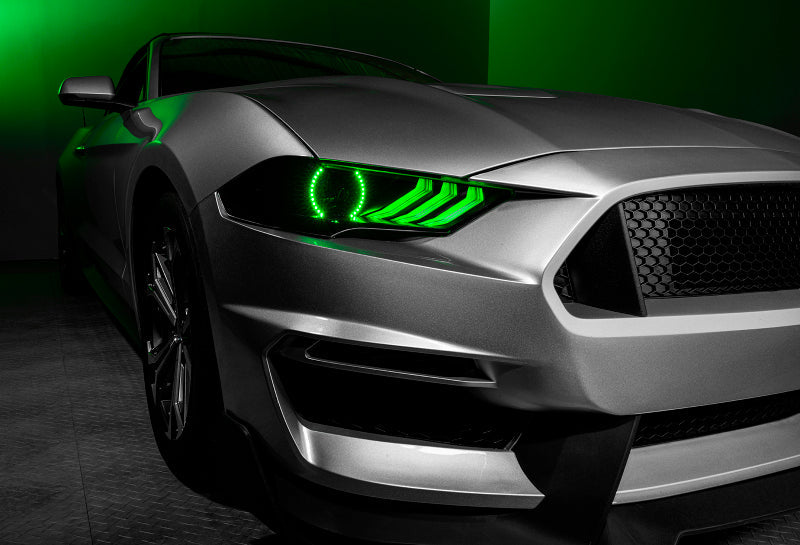 Oracle 18-21 Ford Mustang Dynamic DRL w/ Halo Kit & Sequential Turn Signal - ColorSHIFT SEE WARRANTY ORACLE Lighting Headlights AXOPROS