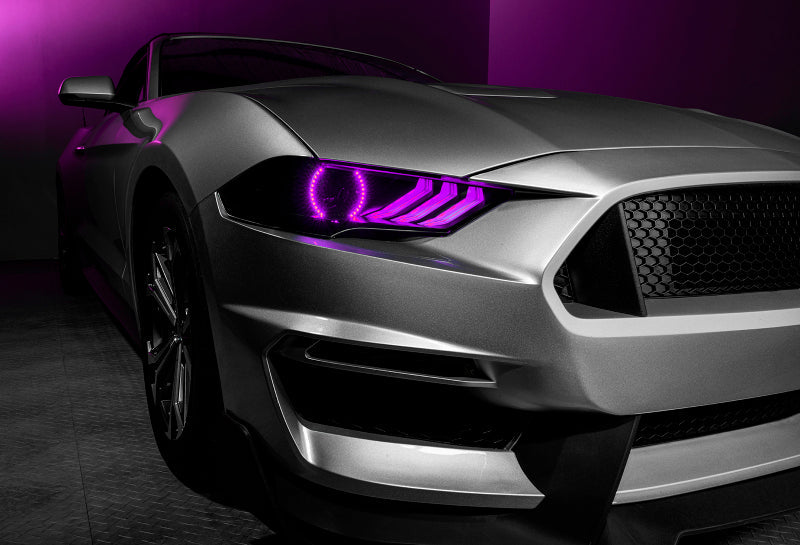 Oracle 18-21 Ford Mustang Dynamic DRL w/ Halo Kit & Sequential Turn Signal - ColorSHIFT SEE WARRANTY ORACLE Lighting Headlights AXOPROS