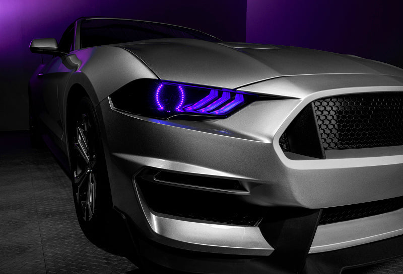 Oracle 18-21 Ford Mustang Dynamic DRL w/ Halo Kit & Sequential Turn Signal - ColorSHIFT SEE WARRANTY ORACLE Lighting Headlights AXOPROS
