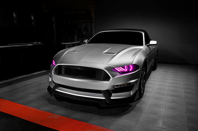 Oracle 18-21 Ford Mustang Dynamic DRL w/ Halo Kit & Sequential Turn Signal - ColorSHIFT SEE WARRANTY ORACLE Lighting Headlights AXOPROS