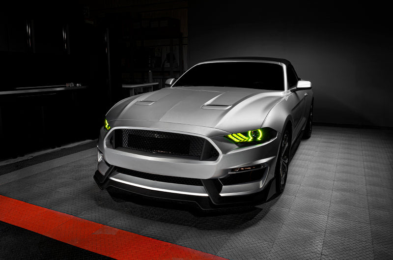 Oracle 18-21 Ford Mustang Dynamic DRL w/ Halo Kit & Sequential Turn Signal - ColorSHIFT SEE WARRANTY ORACLE Lighting Headlights AXOPROS