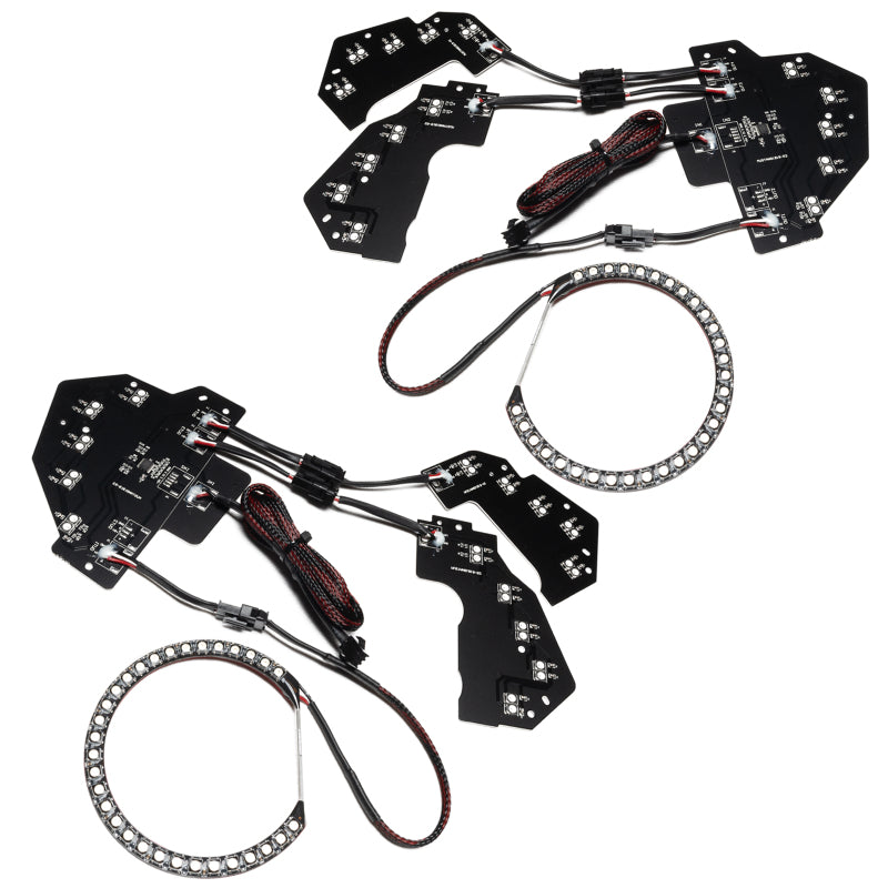 Oracle 18-21 Ford Mustang Dynamic DRL w/ Halo Kit & Sequential Turn Signal - ColorSHIFT SEE WARRANTY ORACLE Lighting Headlights AXOPROS