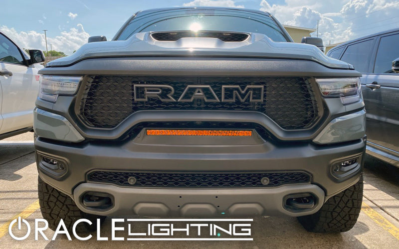 Oracle 19-22 RAM Rebel/TRX Front Bumper Flush LED Light Bar System SEE WARRANTY ORACLE Lighting Light Mounts AXOPROS