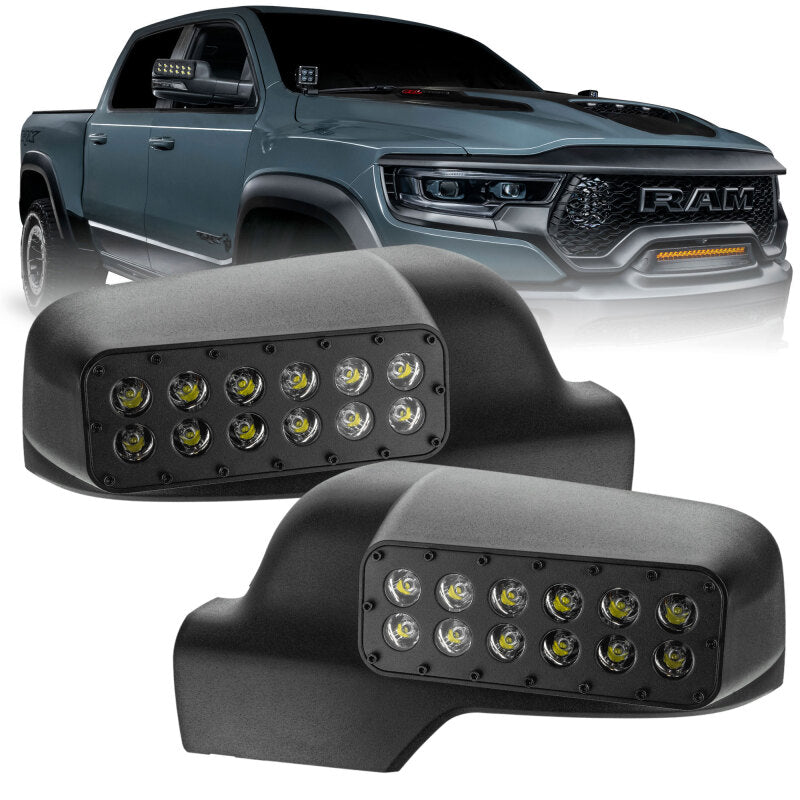 Oracle 19-23 Ram 1500 DT LED Off-Road Side Mirror Ditch Lights SEE WARRANTY ORACLE Lighting Light Mounts AXOPROS