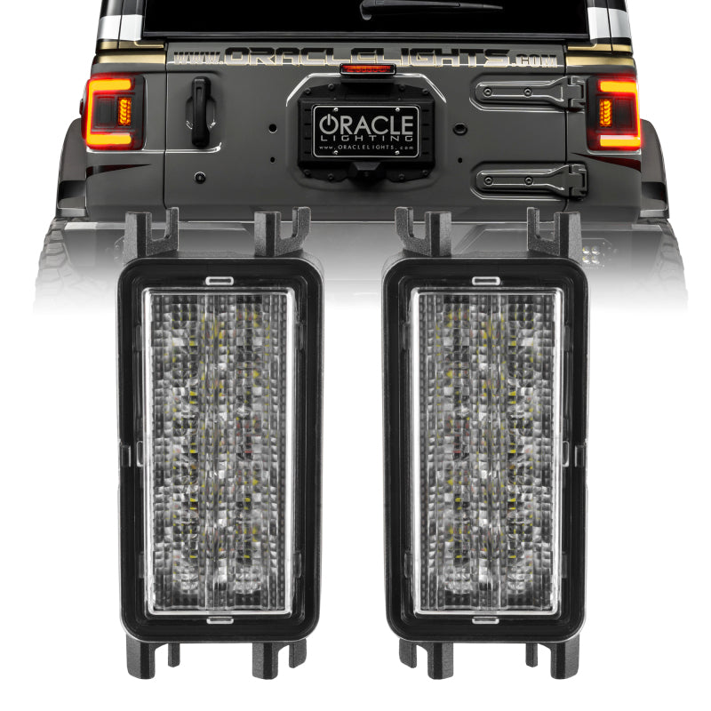 Oracle 2018+ Jeep Wrangler JL Dual Function Reverse LED Flush Taillight - Amber/White SEE WARRANTY ORACLE Lighting Tail Lights  AXOPROS