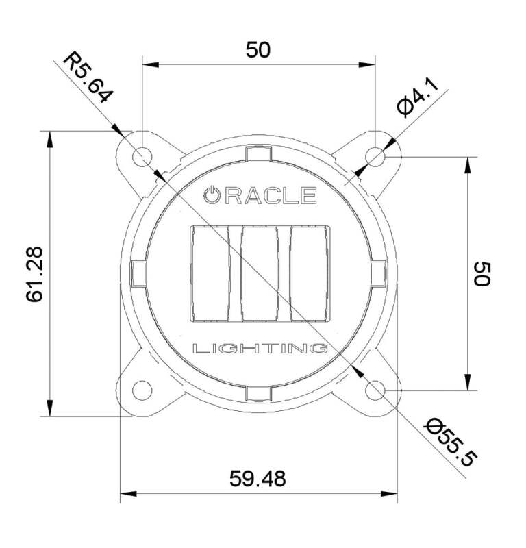 Oracle 60mm 15W Fog Beam LED Emitter SEE WARRANTY ORACLE Lighting Fog Lights AXOPROS