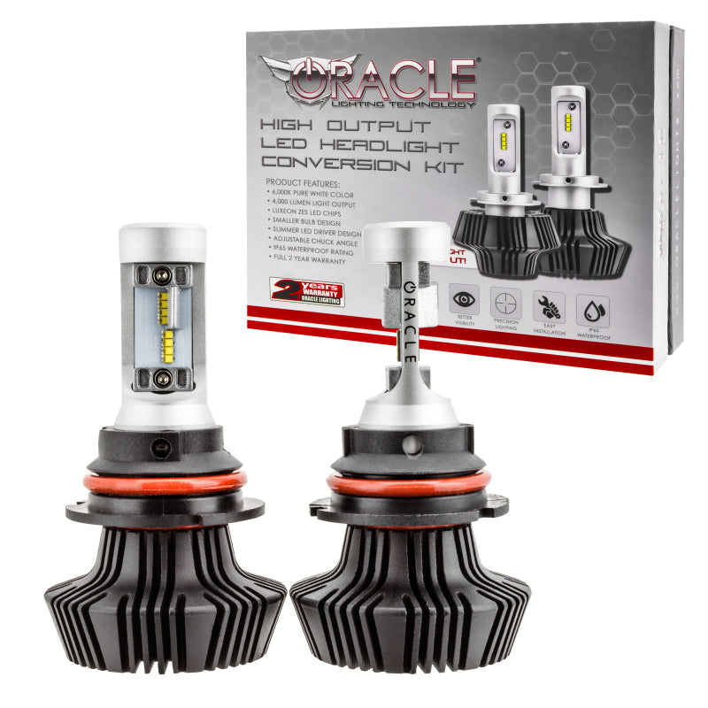 Oracle 9007 4000 Lumen LED Headlight Bulbs (Pair) - 6000K SEE WARRANTY ORACLE Lighting Bulbs AXOPROS
