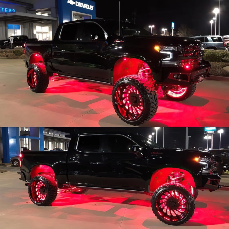Oracle Bluetooth + RF Underbody Rock Light Kit - 8 PCS - ColorSHIFT ORACLE Lighting Light Bars & Cubes AXOPROS
