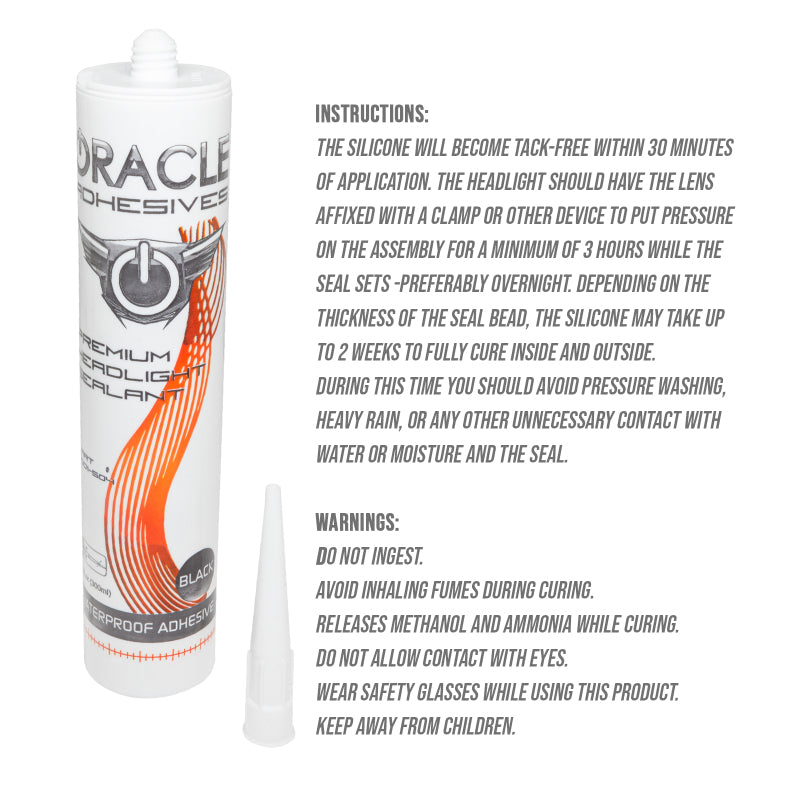 Oracle Headlight Assembly Adhesive - 10 oz Tube ORACLE Lighting Sealants AXOPROS