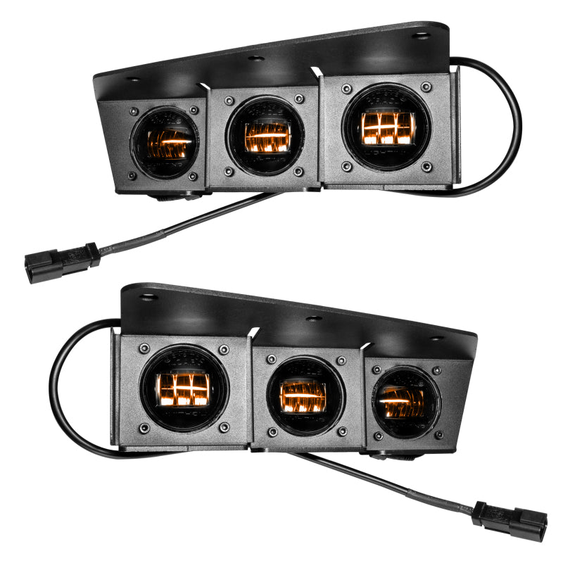 Oracle High 21-22 Ford Bronco Triple LED Fog Light kit for Steel Bumper SEE WARRANTY ORACLE Lighting Fog Lights AXOPROS