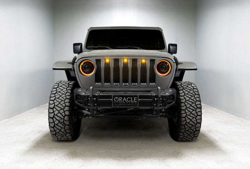 Oracle Jeep JL/Gladiator JT Oculus Bi-LED Projector Headlights - Amber/White Switchback SEE WARRANTY ORACLE Lighting Headlights AXOPROS