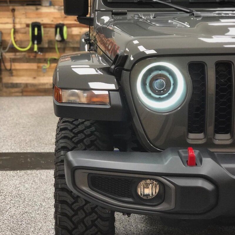 Oracle Jeep Wrangler JL Oculus Bi-LED Projector Headlights- Graphite Metallic - 5500K ORACLE Lighting Headlights AXOPROS