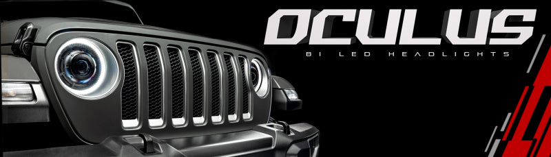 Oracle Jeep Wrangler JL Oculus Bi-LED Projector Headlights- Graphite Metallic - 5500K ORACLE Lighting Headlights AXOPROS