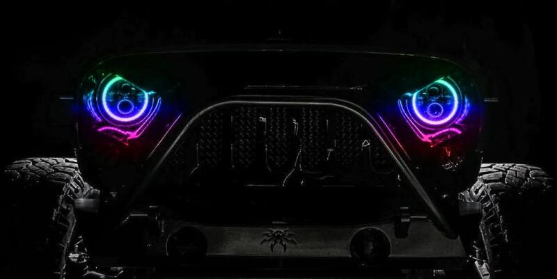 Oracle Jeep Wrangler JL/Gladiator JT 7in. High Powered LED Headlights (Pair) - Dynamic ORACLE Lighting Headlights AXOPROS