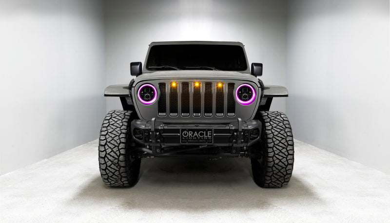 Oracle Jeep Wrangler JL/Gladiator JT 7in. High Powered LED Headlights (Pair) - Dynamic ORACLE Lighting Headlights AXOPROS