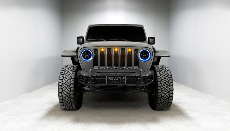 Oracle Jeep Wrangler JL/Gladiator JT 7in. High Powered LED Headlights (Pair) - Dynamic ORACLE Lighting Headlights AXOPROS