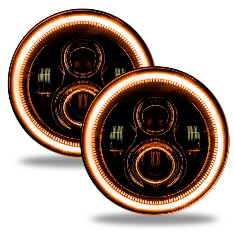 Oracle Jeep Wrangler JL/Gladiator JT 7in. High Powered LED Headlights (Pair) - Dynamic ORACLE Lighting Headlights AXOPROS