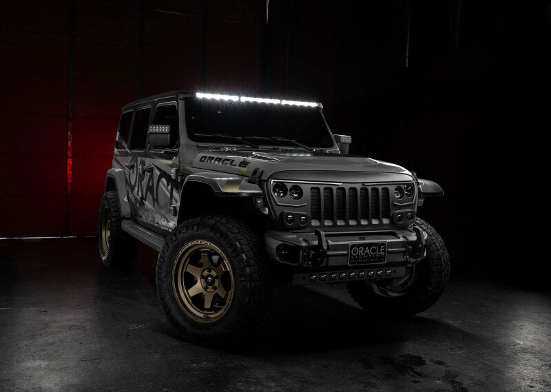 Oracle Jeep Wrangler JL/Gladiator JT Integrated Windshield LED Light Bar System ORACLE Lighting Light Mounts  AXOPROS