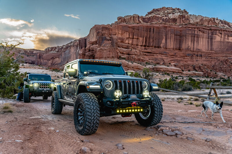 Oracle Jeep Wrangler JL/Gladiator JT Integrated Windshield LED Light Bar System ORACLE Lighting Light Mounts  AXOPROS