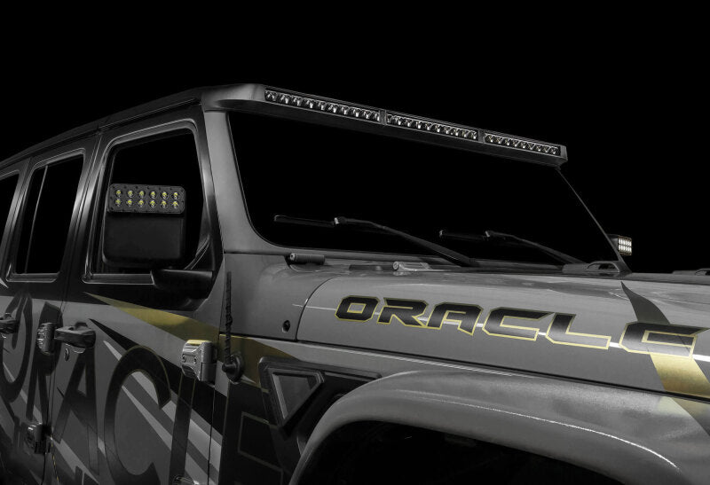 Oracle Jeep Wrangler JL/Gladiator JT Integrated Windshield LED Light Bar System ORACLE Lighting Light Mounts  AXOPROS
