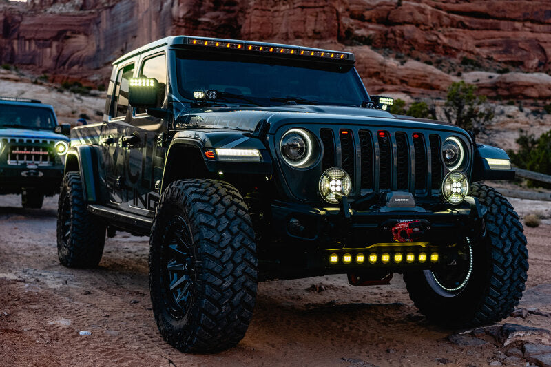 Oracle Jeep Wrangler JL/Gladiator JT Integrated Windshield LED Light Bar System ORACLE Lighting Light Mounts  AXOPROS