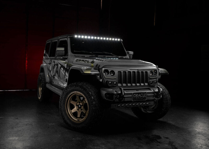Oracle Jeep Wrangler JL/Gladiator JT Integrated Windshield LED Light Bar System ORACLE Lighting Light Mounts  AXOPROS