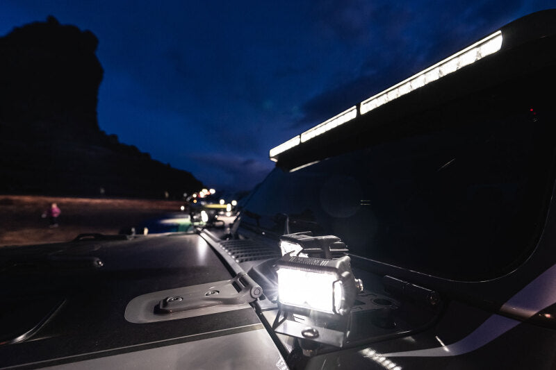 Oracle Jeep Wrangler JL/Gladiator JT Integrated Windshield LED Light Bar System ORACLE Lighting Light Mounts  AXOPROS