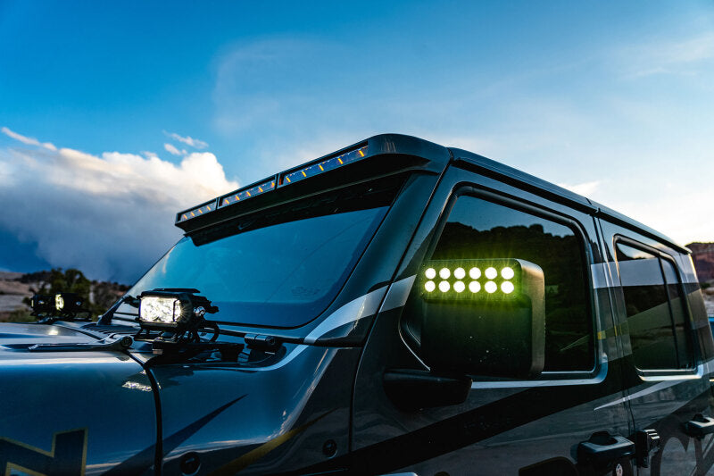 Oracle Jeep Wrangler JL/Gladiator JT Integrated Windshield LED Light Bar System ORACLE Lighting Light Mounts  AXOPROS