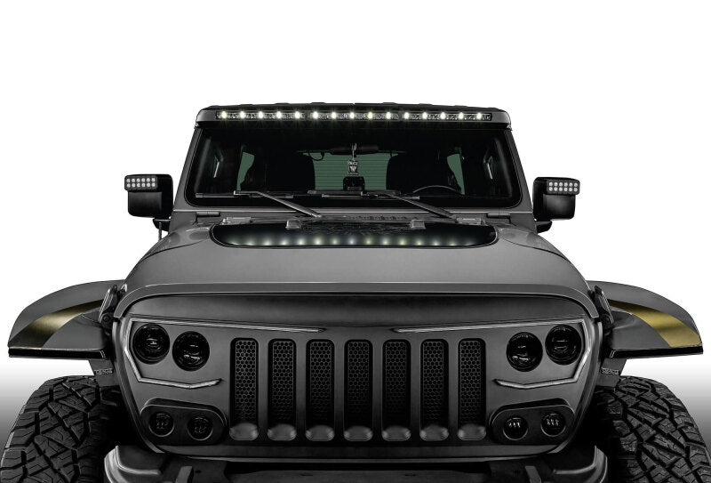 Oracle Jeep Wrangler JL/Gladiator JT Integrated Windshield LED Light Bar System ORACLE Lighting Light Mounts  AXOPROS