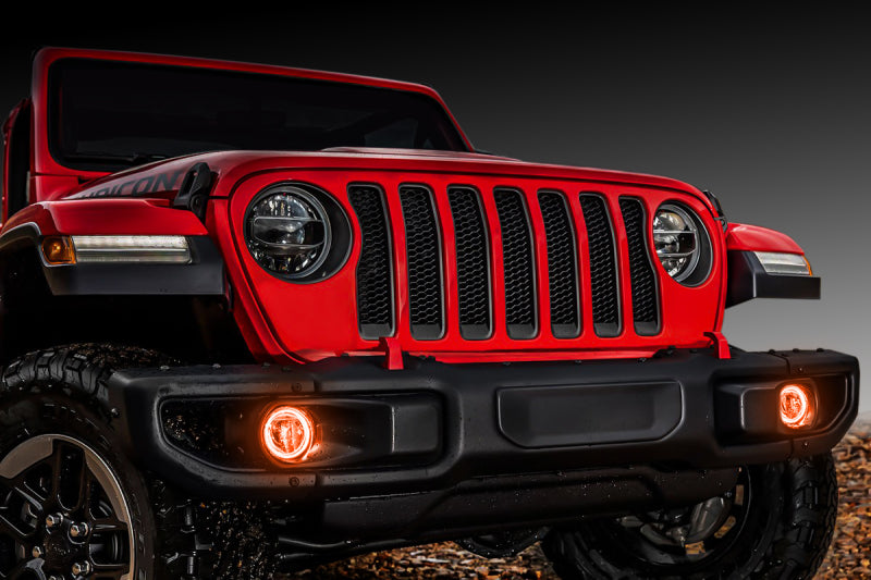 Oracle Jeep Wrangler JL/Gladiator JT LED Surface Mount Fog Light Halo Kit - Amber ORACLE Lighting Fog Lights AXOPROS