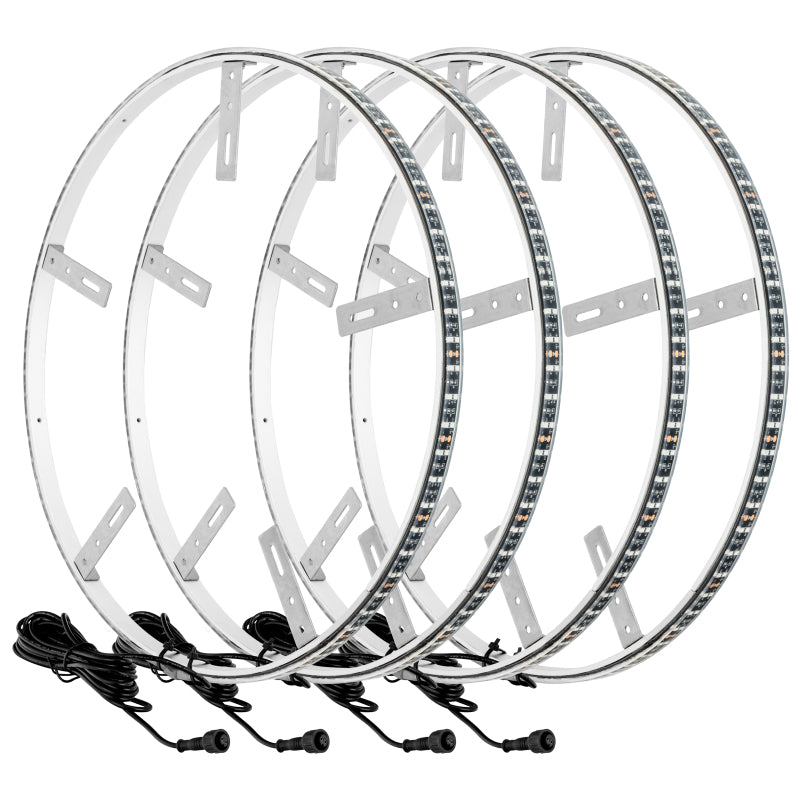 Oracle LED Illuminated Wheel Rings - Double LED - White SEE WARRANTY ORACLE Lighting Light Strip LED AXOPROS