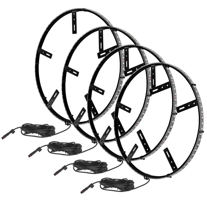 Oracle LED Illuminated Wheel Rings - Double LED - White SEE WARRANTY ORACLE Lighting Light Strip LED AXOPROS