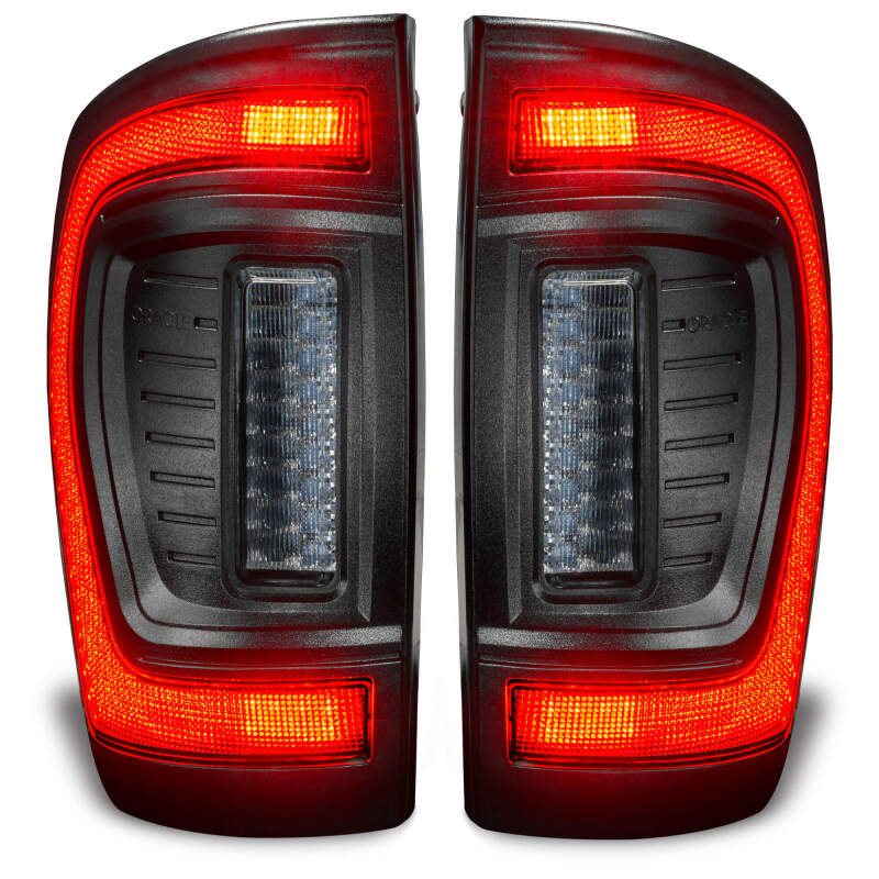 Oracle Lighting 16-23 Gen 3 Toyota Tacoma Black Series Flush Style LED Tail Lights SEE WARRANTY ORACLE Lighting Tail Lights  AXOPROS