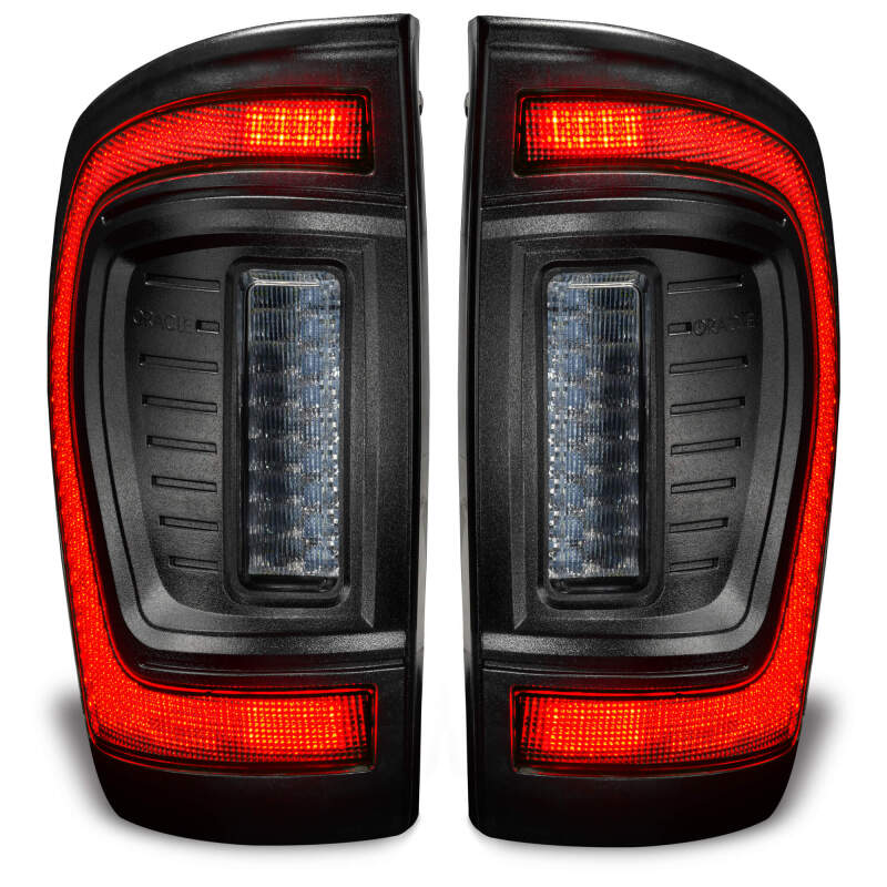 Oracle Lighting 16-23 Gen 3 Toyota Tacoma Black Series Flush Style LED Tail Lights SEE WARRANTY ORACLE Lighting Tail Lights  AXOPROS