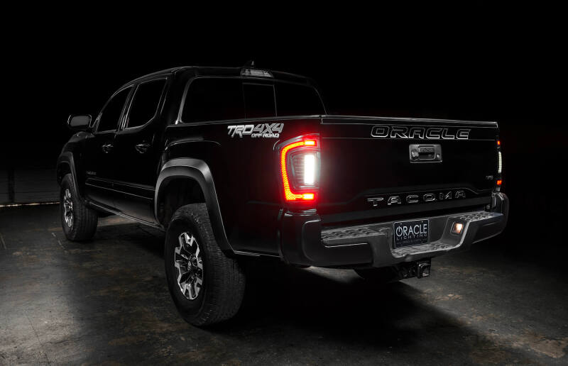Oracle Lighting 16-23 Gen 3 Toyota Tacoma Black Series Flush Style LED Tail Lights SEE WARRANTY ORACLE Lighting Tail Lights  AXOPROS