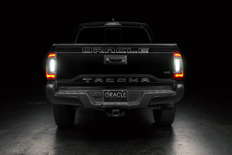 Oracle Lighting 16-23 Gen 3 Toyota Tacoma Black Series Flush Style LED Tail Lights SEE WARRANTY ORACLE Lighting Tail Lights  AXOPROS