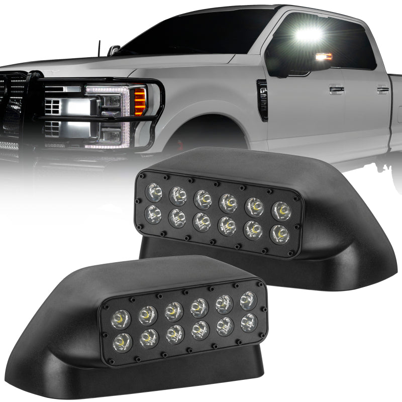 ORACLE Lighting 17-22 Ford Super Duty LED Off-Road Side Mirror Ditch Lights SEE WARRANTY ORACLE Lighting Side Mirrors AXOPROS