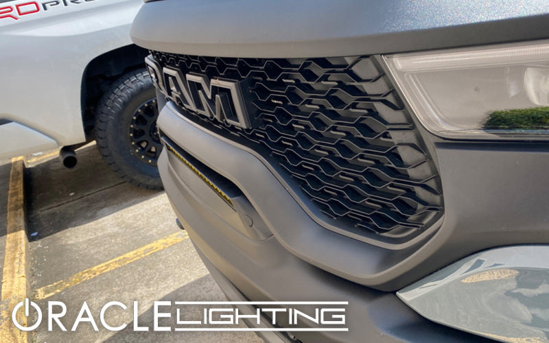 ORACLE Lighting 19-22 RAM Rebel/TRX Front Bumper Flush LED Light Bar System - Yellow SEE WARRANTY ORACLE Lighting Light Strip LED AXOPROS