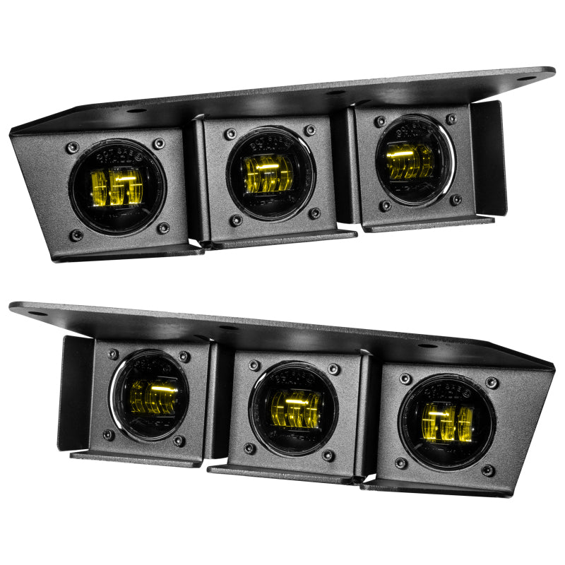 ORACLE Lighting 21-22 Ford Bronco Triple LED Fog Light Kit for Steel Bumper - Yellow SEE WARRANTY ORACLE Lighting Fog Lights AXOPROS