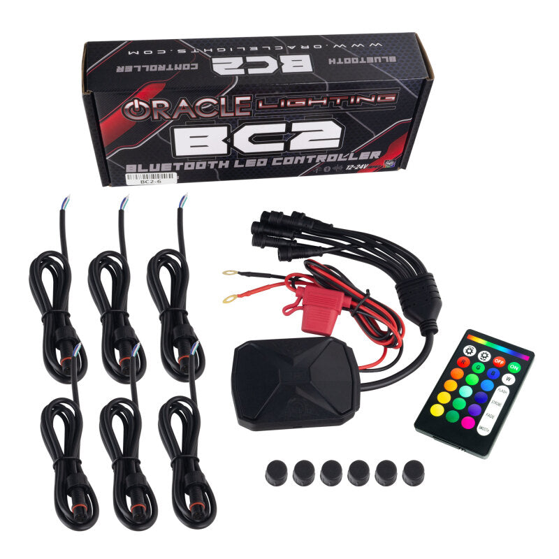 ORACLE Lighting BC2 Bluetooth ColorShift RGB LED Controller - 6 Output ORACLE Lighting Light Accessories and Wiring AXOPROS